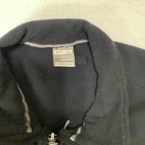 Nike Full-zip Athletic Jacket Sz Large Black Running - Picture 3 of 4